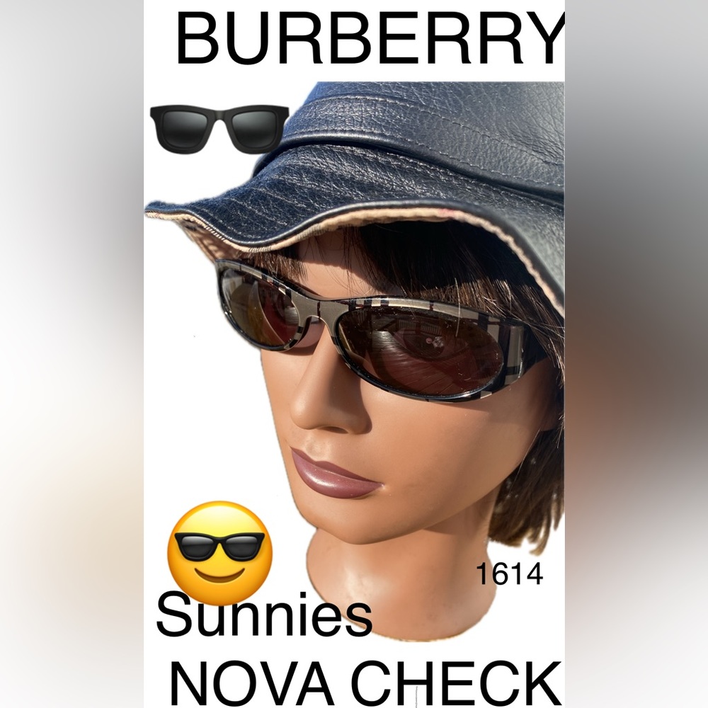 BURBERRY NOVA CHECK Sunnies😎🕶️Made in ITALY🇮🇹🔥EUC🔥Womens - Picture 1 of 13